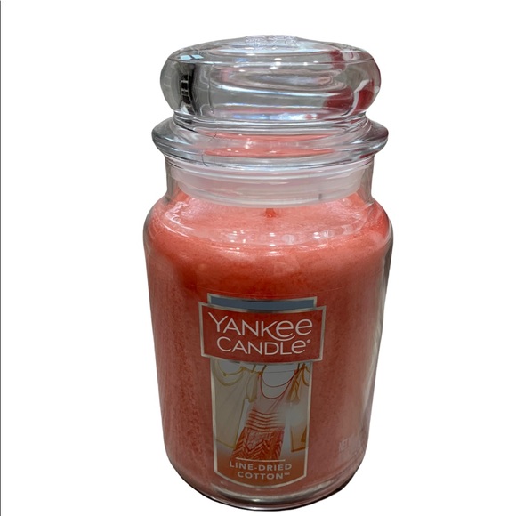 Yankee Candle Line-Dried Cotton 22 ounce Jar Candle New